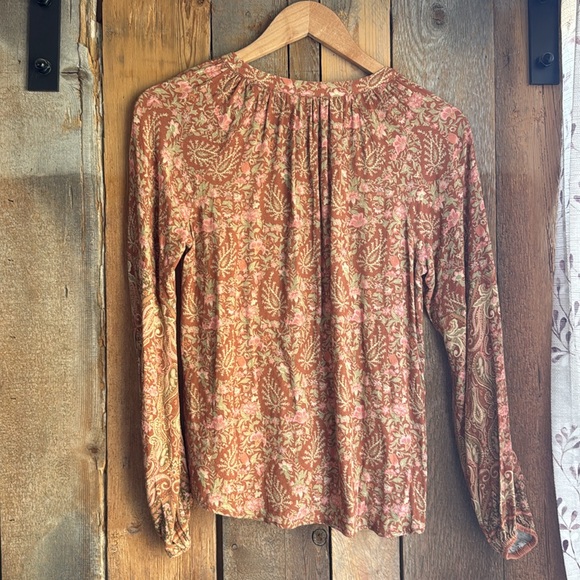 ARNHEM Bohemian Harley blouse in rust rust fall 70s boho blouse - Picture 10 of 10